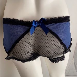 Sofishe blue hipster sheer nylon panty XL